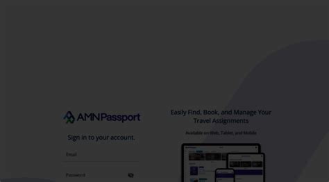 If you are a clinician that is new to<strong> AMN,</strong> you will need to create a new account. . Amn passportcom